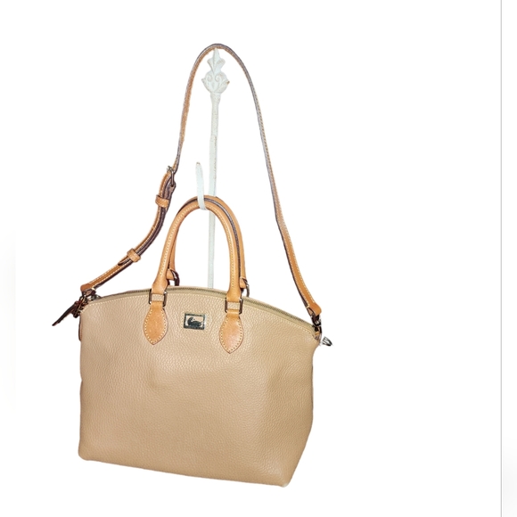 DOONEY AND BOURKE DILLEN SATCHEL  LEATHER 2 WAY HANDBAG AND OR CROSSBODY - Picture 1 of 10